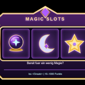 MagicSlots V2 mit 3 Rollen und 6 Symbolen Einfache Ausführung